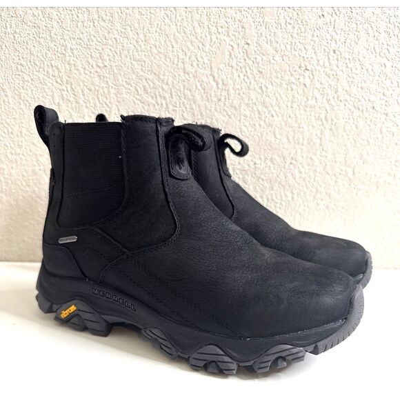 Merrell Men's Moab Adventure Waterproof Chelsea Boot Leather Sz 7 W Wide J004519 - Picture 1 of 13